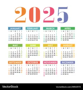 calendar 2025